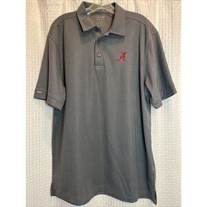 Oobe Hydrovent Men's A Alabama LARGE Gray Short Sleeve Shirt Golf Polo U1